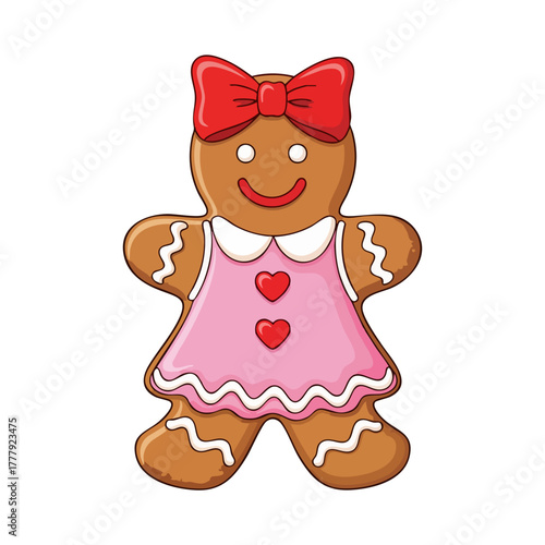 girl with gingerbread cookies