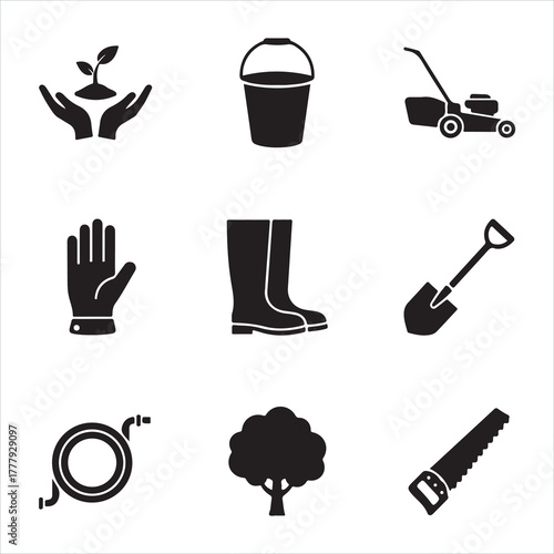 collection of sewing and web icons