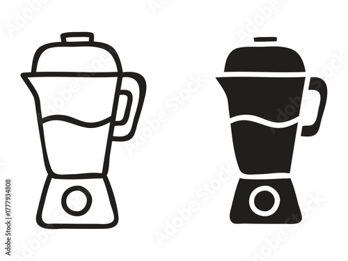Modern blender icons for smoothies and kitchen appliances, perfect for healthy recipes and delicious drinks in your next culinary project