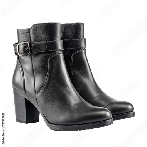 Stylish Black Leather Boots for Men Suitable for Casual and Outdoor Wear in V...