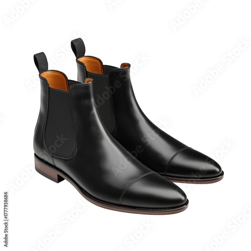 Stylish Black Leather Chelsea Boots Perfect for Formal and Casual Occasions