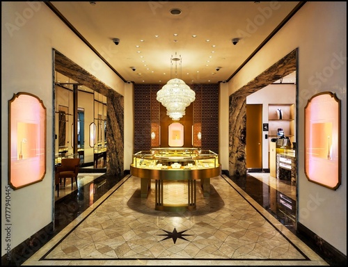 Elegant Jewelry Store Interior