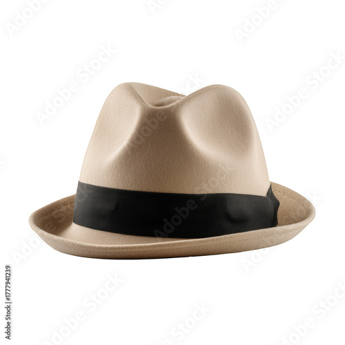 Stylish Beige Fedora Hat Perfect for Casual Outings in Warm Weather
