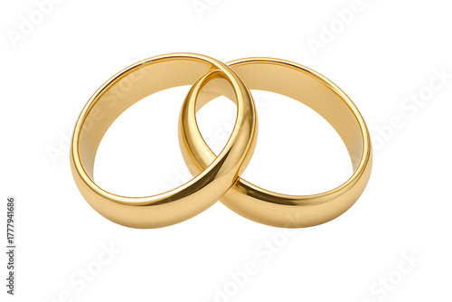 Wallpaper Mural Wedding rings isolated on transparent background Torontodigital.ca