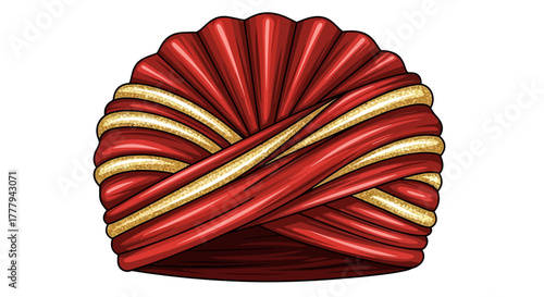 Red and gold fabric creates a draped texture, ideal for branding, cultural imagery, and social media.