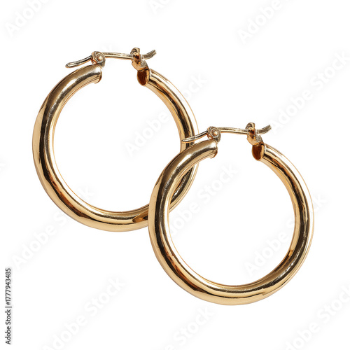 Stylish Gold Hoop Earrings Available for Fashion Enthusiasts Seeking Elegant ...