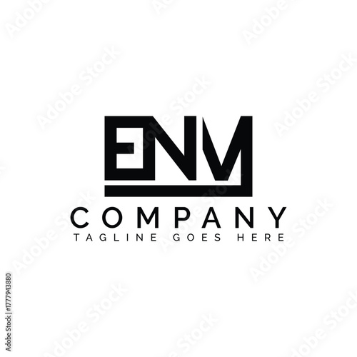 Black letters company logo white