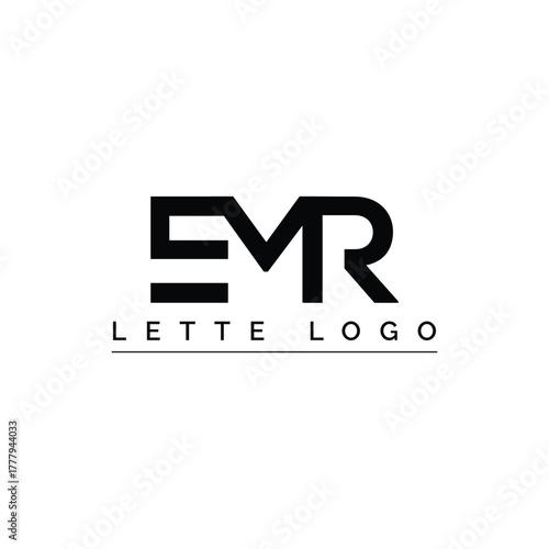 Black letters logo white graphic