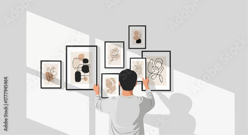 Home Decor & Art Arrangement Vector