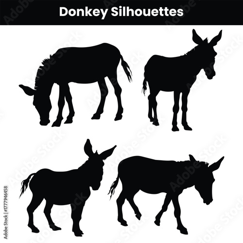 Donkey Silhouettes