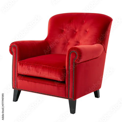 Comfortable Red Armchair for Stylish Living Room Decor Options