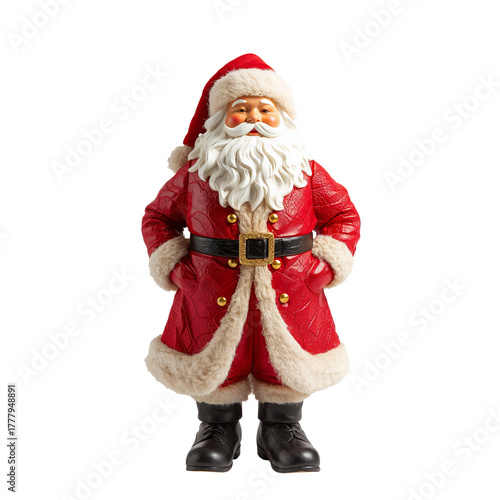 Cheerful Santa Claus Decoration Ready for Christmas Celebrations and Joy