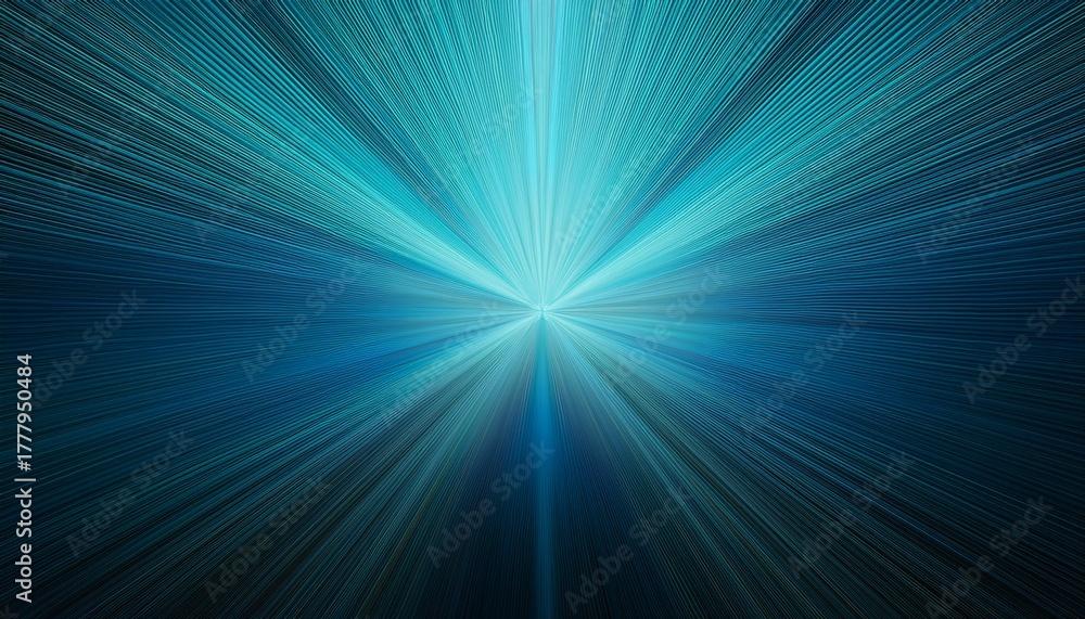 Obraz premium abstract background with blue and turquoise gradient forming radial central spotlight effect for modern design