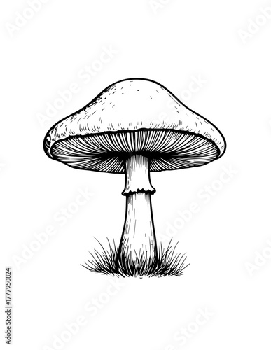 mushroom isolated on white background