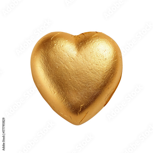 Golden Heart Shaped Sculpture Ideal for Decoration or Gifting During Special ...