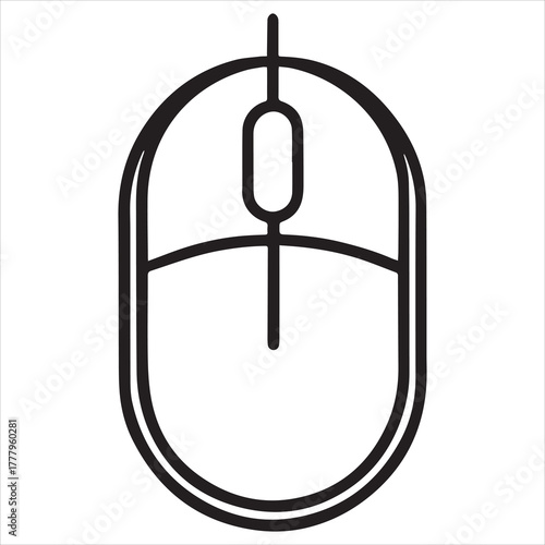 computer mouse icon set vector