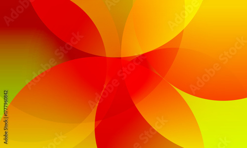 Orange yellow gradient background abstract circle shape. Vector illustration design