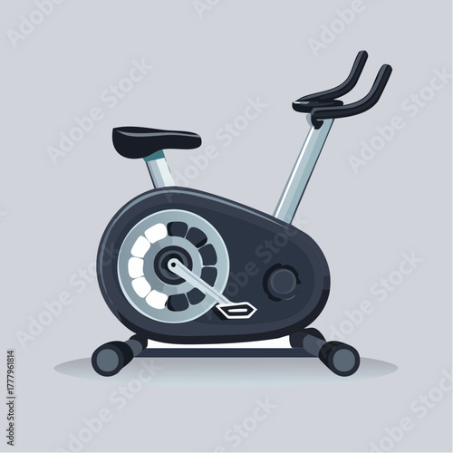 Joli vélo d'appartement, isolé sur fond blanc, sport, fitness