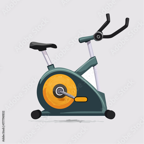 Joli vélo d'appartement, isolé sur fond blanc, sport, fitness