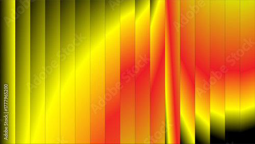 Vibrant abstract background with vertical color gradient stripes and wavy patterns.