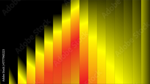 Vibrant abstract background with vertical color gradient stripes and wavy patterns.