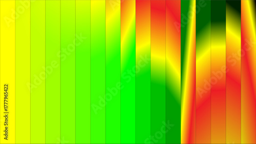 Vibrant abstract background with vertical color gradient stripes and wavy patterns.