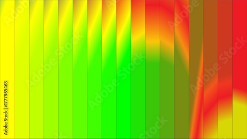Vibrant abstract background with vertical color gradient stripes and wavy patterns.