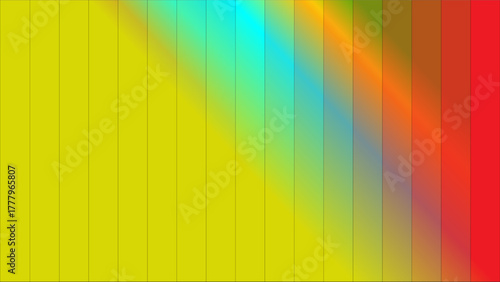 Vibrant abstract background with vertical color gradient stripes and wavy patterns.