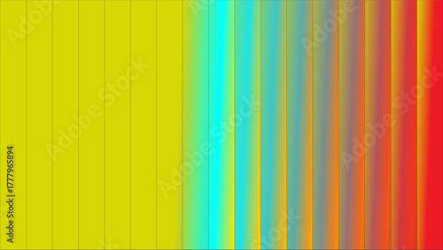 Vibrant abstract background with vertical color gradient stripes and wavy patterns.