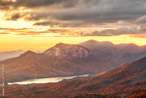 Table Rock State Park, South Carolina, USA at Dusk 816
