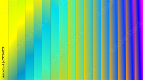 Vibrant abstract background with vertical color gradient stripes and wavy patterns.