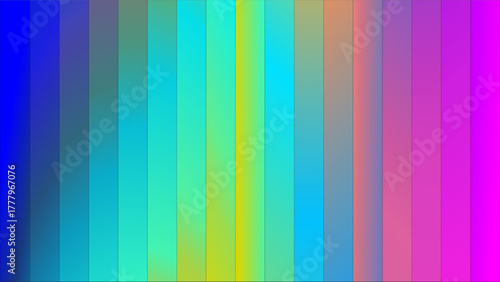 A vibrant vertical gradient of colors transitioning from deep blue through turquoise and yellow to bright magenta.