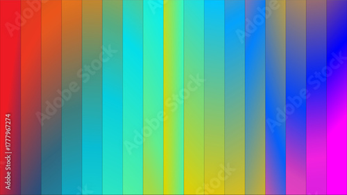 A vibrant vertical gradient of colors transitioning from red to purple, showcasing a spectrum of hues.