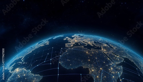 Global Interconnected Network A Digital Landscape of Communication Technology and Connectivity