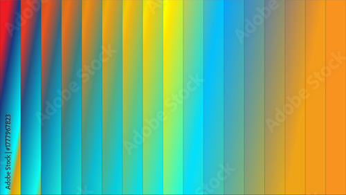 Abstract vertical gradient stripes transitioning from red and blue to yellow and orange, creating a vibrant, modern visual effect.