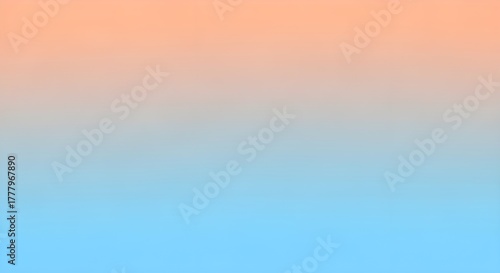 Soft gradient background transitioning from warm peach to cool sky blue