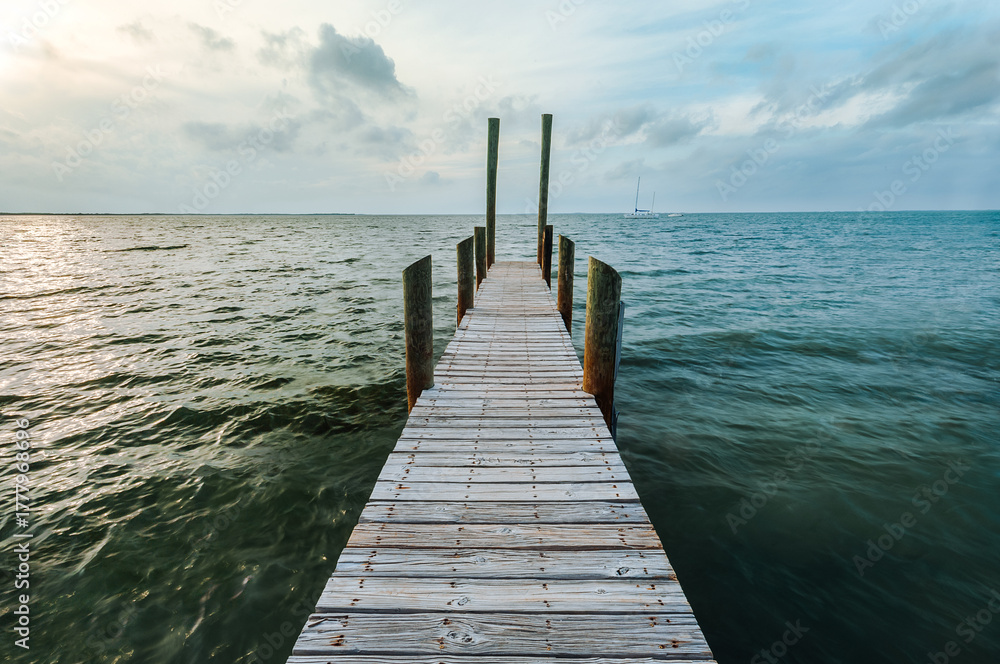 Fototapeta premium Boat Dock Florida Keys