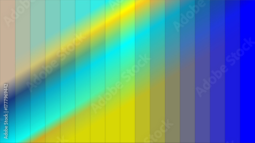 Vibrant abstract background with vertical color gradient stripes and wavy patterns.