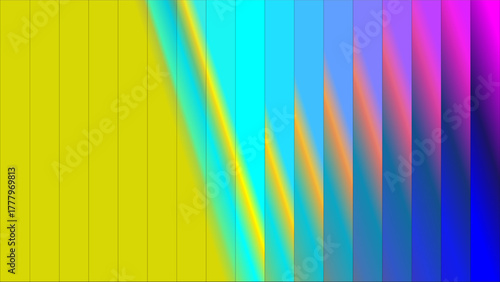 Abstract background with vertical stripes and a vibrant color gradient from yellow to purple.