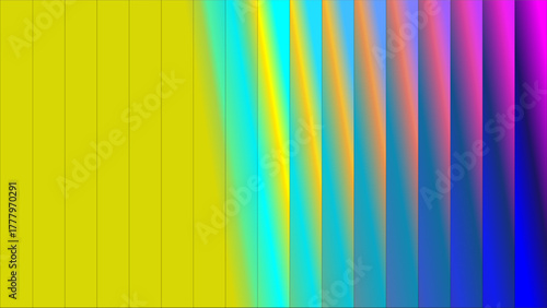 A vibrant gradient of vertical stripes transitions across the image, showcasing a spectrum of colors.