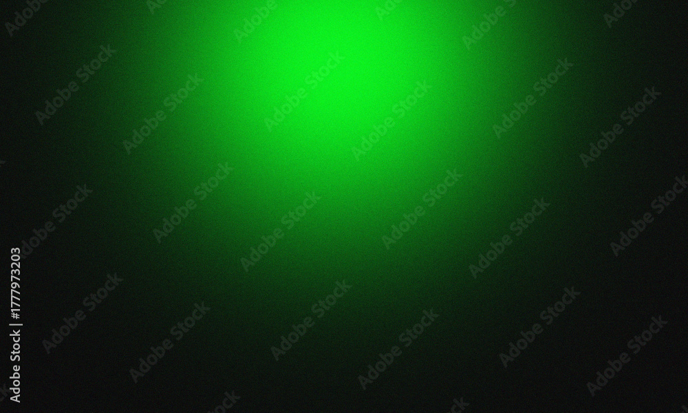 Obraz premium Bright Neon Green Glow Dark Abstract Gradient Background Texture for dark banner poster header cover design