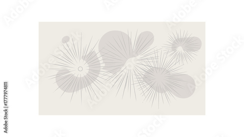 Soft focus abstract arrangement of delicate white floral elements against a pale cream background