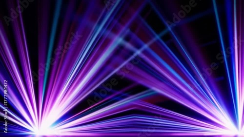 Vibrant Abstract Digital Light Rays in Purple and Blue Colors for Creative Backgrounds and Designs