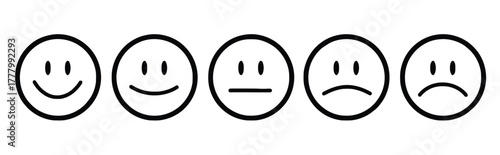emoticon, emoji, face, expression, emotion, happy, sad, neutral, smiling, frowning, mood, feeling, satisfaction, dissatisfaction, rating, feedback, survey, customer service, review, icon, symbol, grap
