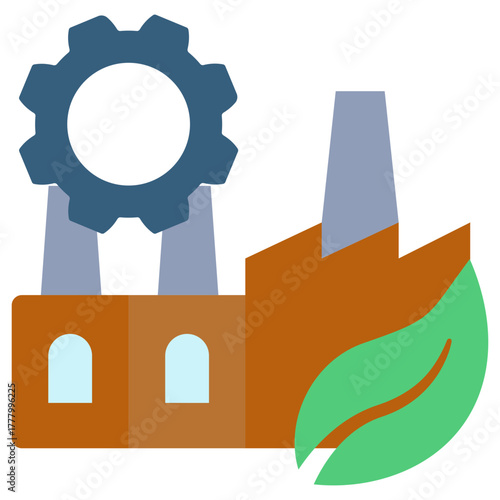 Manufacturing Icon, Mini Illustration Relate To Industry 4-0, Modern Industry. Use For Modern Concept, Ui, Ux Web And App Development.