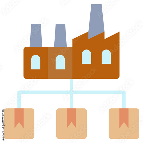 Network Icon, Mini Illustration Relate To Industry 4-0, Modern Industry. Use For Modern Concept, Ui, Ux Web And App Development.