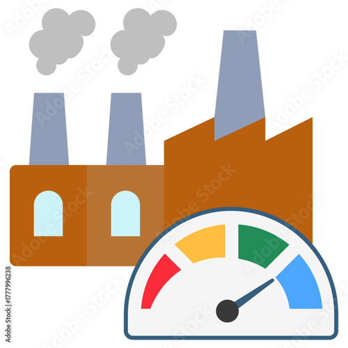 Optimization Icon, Mini Illustration Relate To Industry 4-0, Modern Industry. Use For Modern Concept, Ui, Ux Web And App Development.