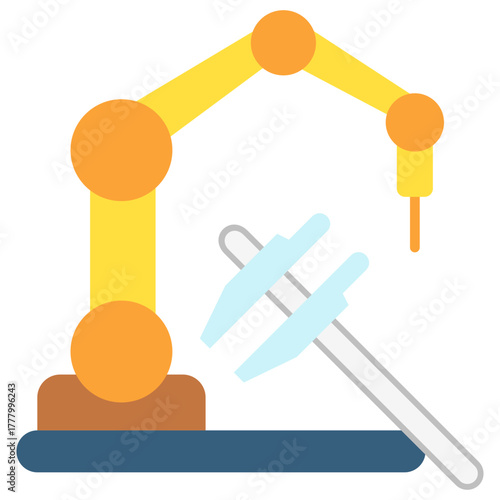 Precision Icon, Mini Illustration Relate To Industry 4-0, Modern Industry. Use For Modern Concept, Ui, Ux Web And App Development.