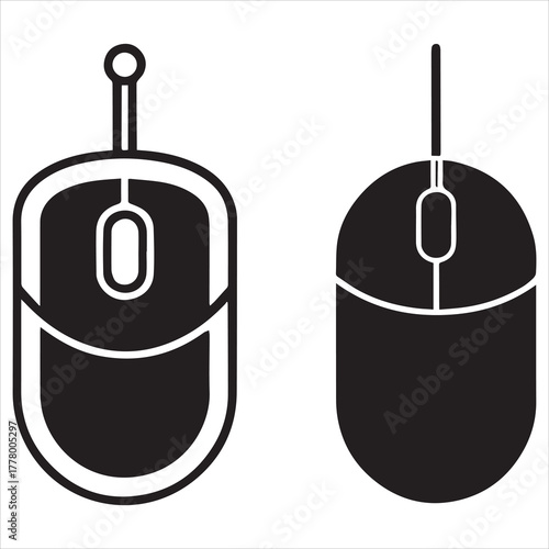 computer mouse icon set