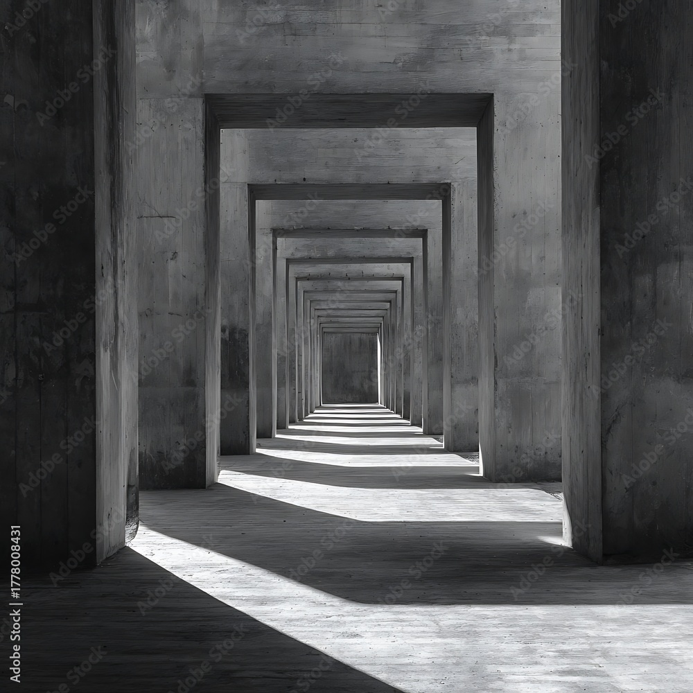 Fototapeta premium corridor with columns
